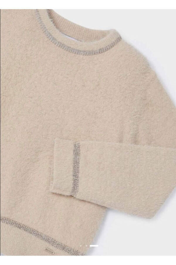 Girls' Beige Sweater 4353 - 3