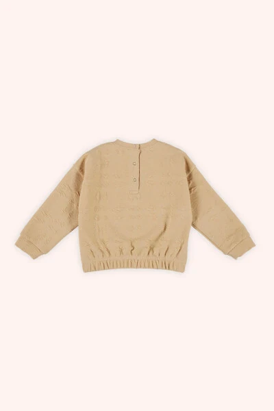 Girl's Beige Sweatshirt - PANÇO (1)