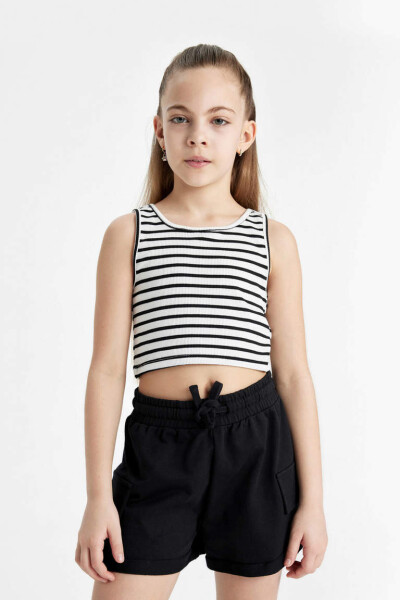 Girls' Bicycle Neck Tank Top Black - 3