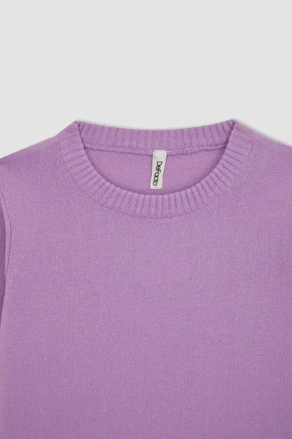 Girls' bike collar school sweater. - 8