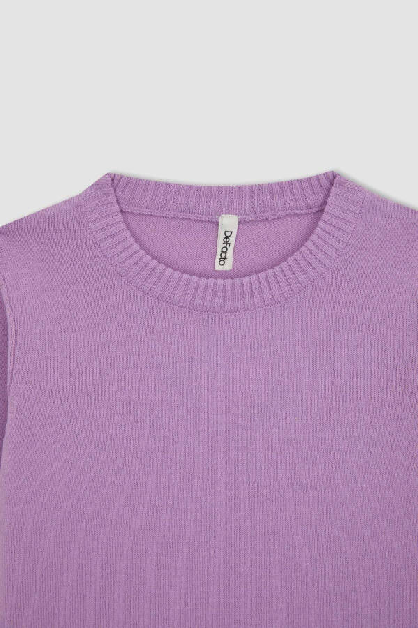 Girls' bike collar school sweater. - 8