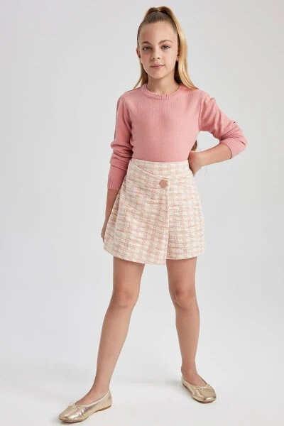Girls' bike neck school sweater - DEFACTO (1)