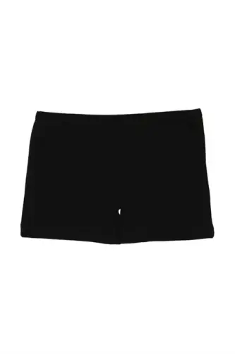 Girls' Black 5-Pack Lycra Boxer Leggings - BÜYÜKBEDENIZ (1)