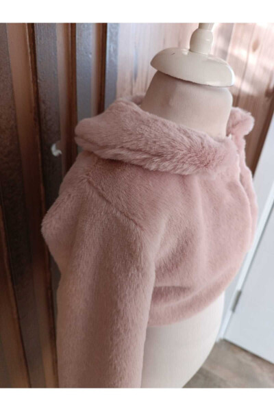 Girls' Bolero Fur Plush Kids Jacket - 2