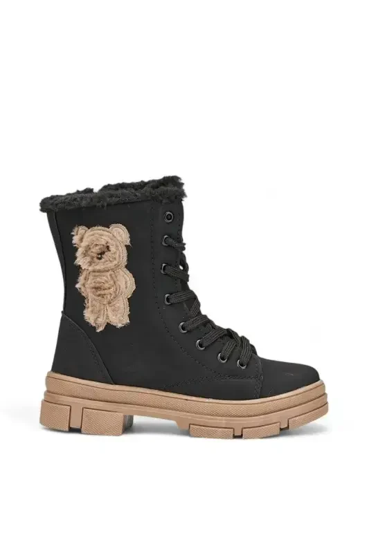 Girl's Boot-black - 1