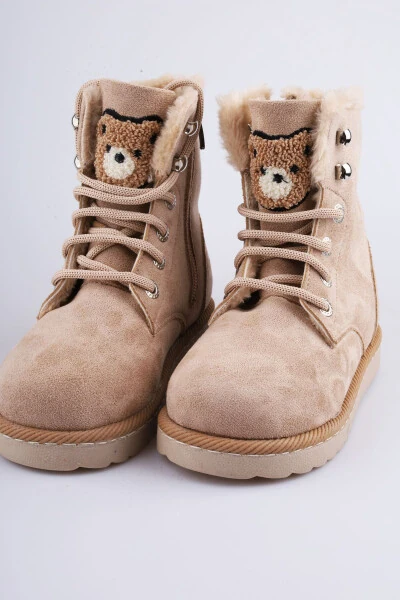 Girls' boots, orthopedic, fleece lined. - MOON GLOW (1)