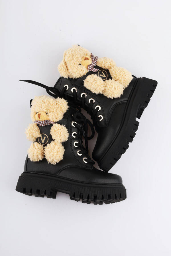 Girls' boots, warm, orthopedic, fur lined. - 1