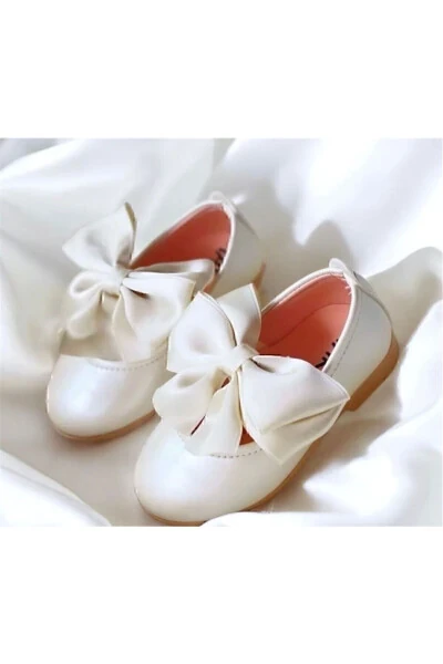Girl's Bow Ballerina Shoes - Modazone