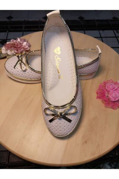 Girl's Bow Ballet Flats - 1