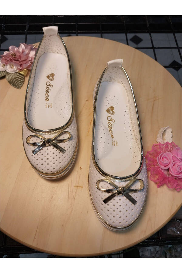 Girl's Bow Ballet Flats - 2