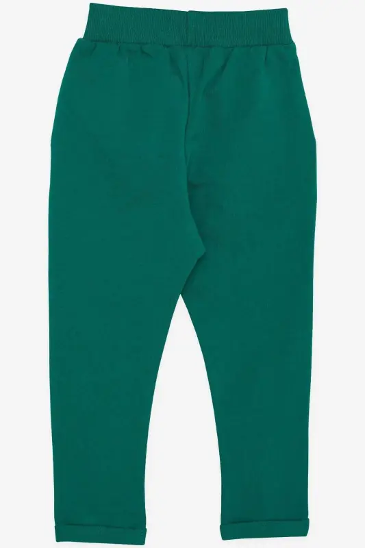 Girls & Boys Baby Boy Buttoned Bib with Armholes and Pocket, 9 Months-3 Years, Green - 3