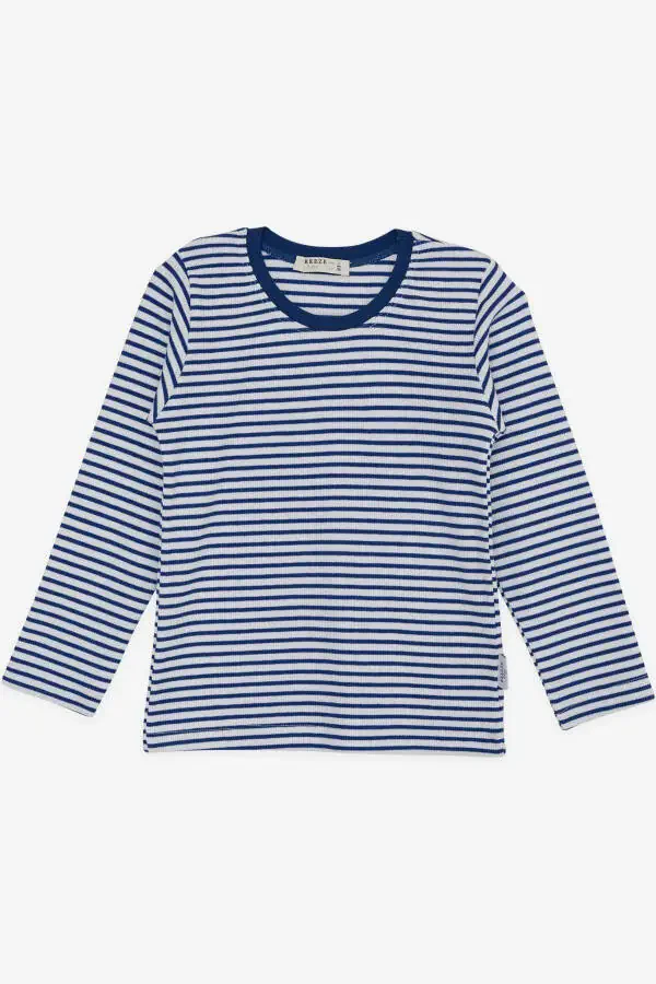 Girls & Boys Erkek Bebek Uzun Kollu Tişört Çizgili - 1