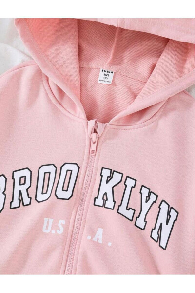 Girl's Brooklyn USA Printed Hoodie - 2