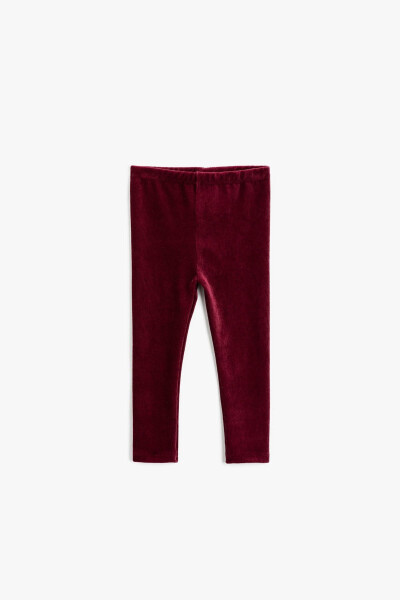 Girls' burgundy wine tights (2KMG49060OK) - 1