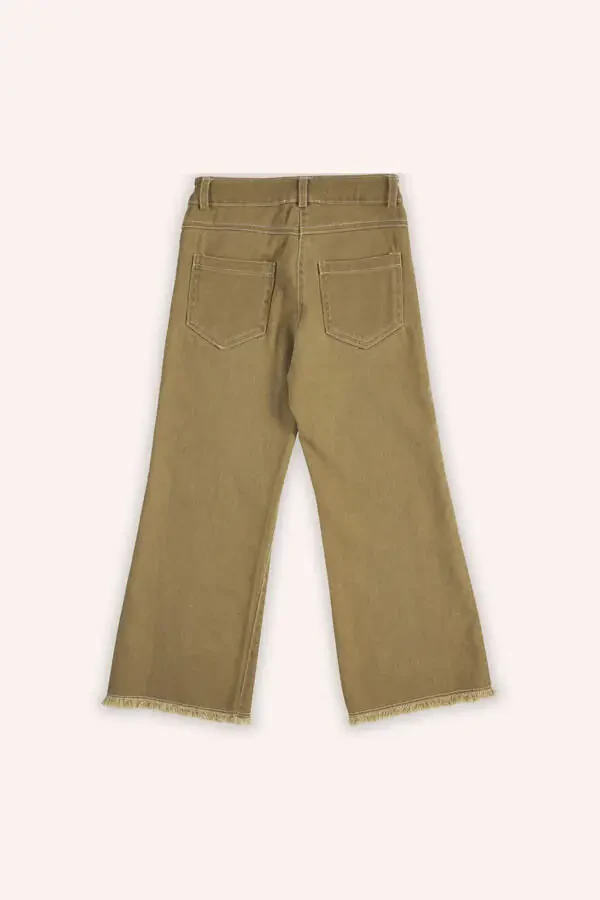 Girls' Camel Pocket Jeans - 5