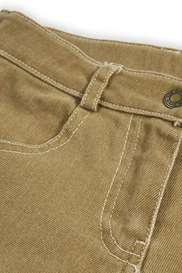 Girls' Camel Pocket Jeans - 7