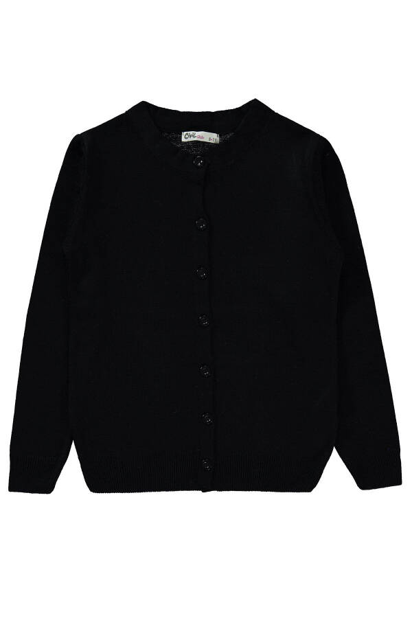 Girl's Cardigan 10-13 Years Black - 5