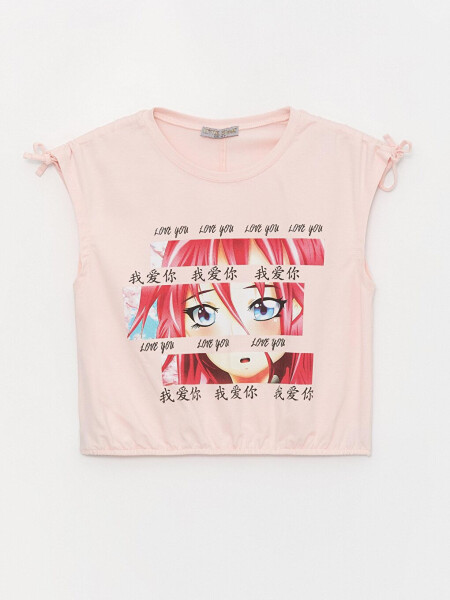 Girls Cartoon Anime Blouse - LC WAIKIKI