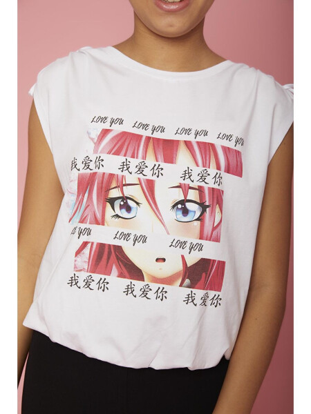 Girls Cartoon Anime Blouse - 3