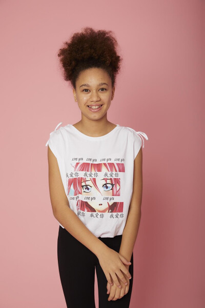 Girls Cartoon Anime Blouse - 5