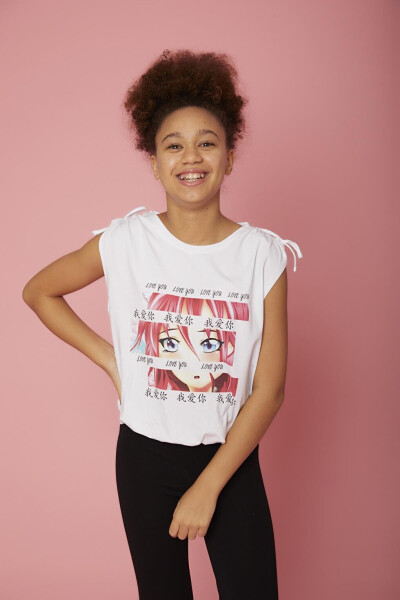 Girls Cartoon Anime Blouse - 6