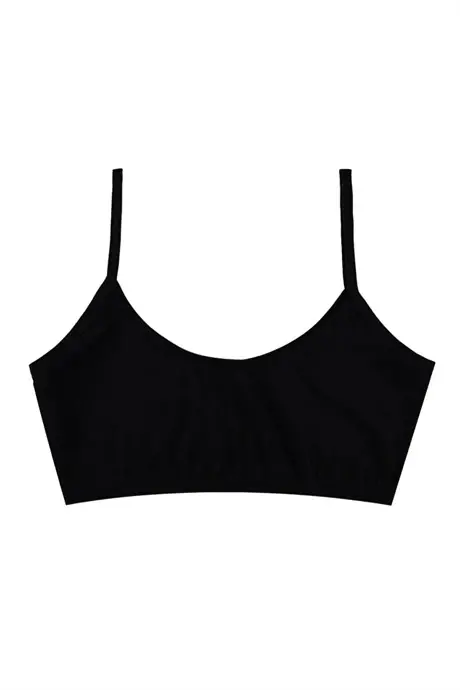 Girl's Colorful 6 Pack Padded Cotton Lycra Half Tank Top Training Bra Young Girl - 2