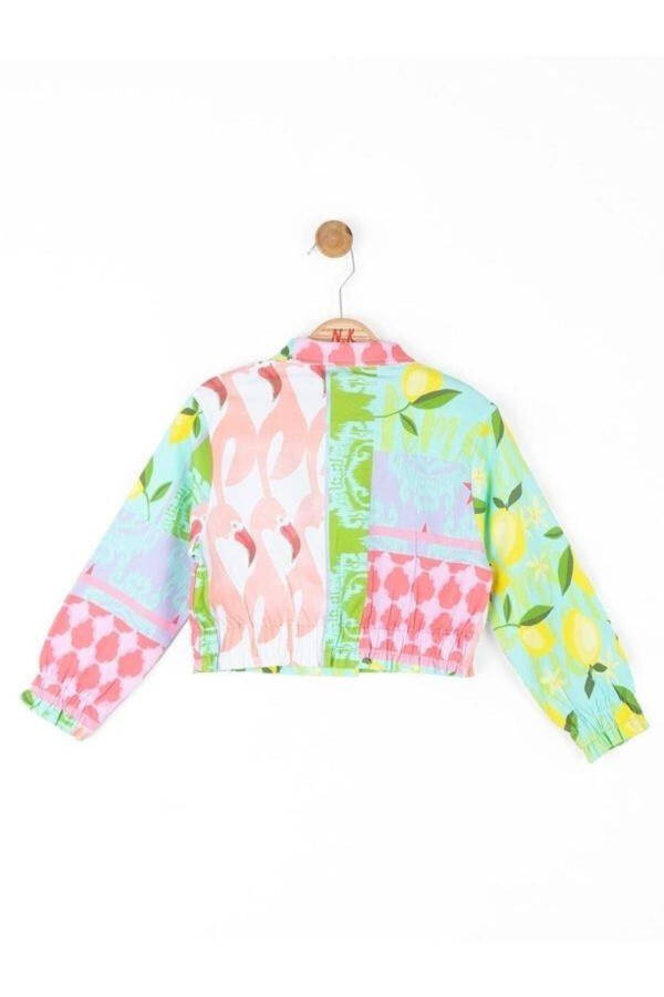 Girls' Colorful Patterned Jacket - 9