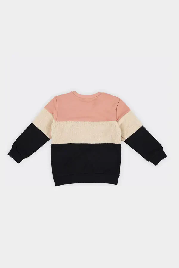 Girls' Colorful Salmon Sweatshirt - 4