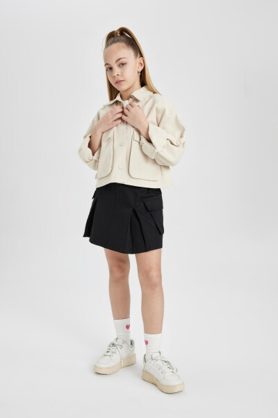 Girls Cotton Cargo Pocket Skirt C0126a824sp - 3