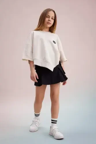 Girls Cotton Cargo Pocket Skirt C0126a824sp - 1