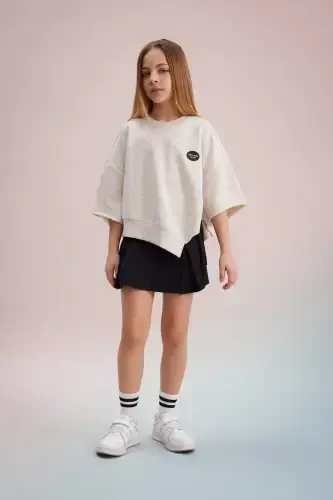 Girls Cotton Cargo Pocket Skirt C0126a824sp - DEFACTO (1)