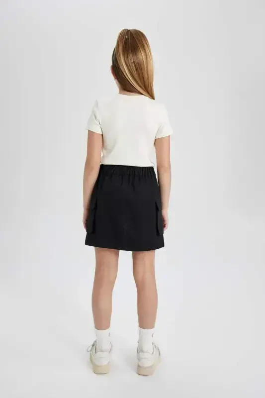 Girls Cotton Cargo Pocket Skirt C0126a824sp - 8