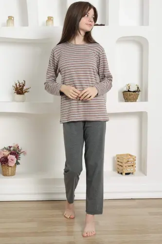 Girls Cotton Pajamas Set 20424 - 3
