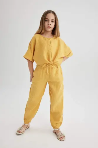 Girls Cotton Pants B5044a824sm - DEFACTO (1)