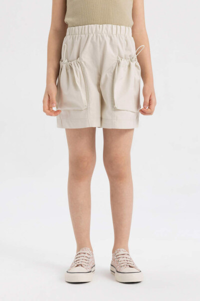 Girls Cotton Shorts with Pockets - 4