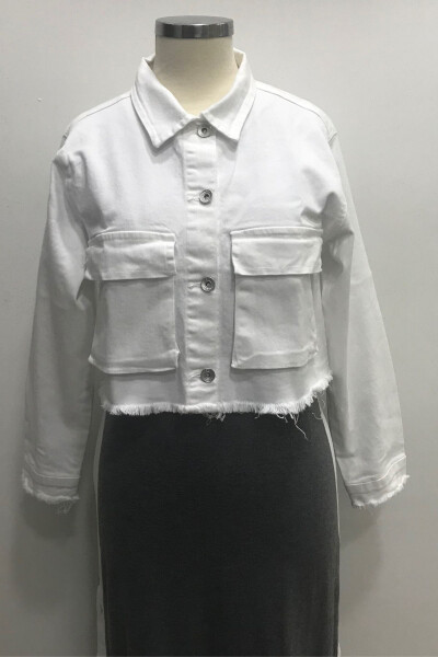 Girls Crop Pocket Jean Mont - 1