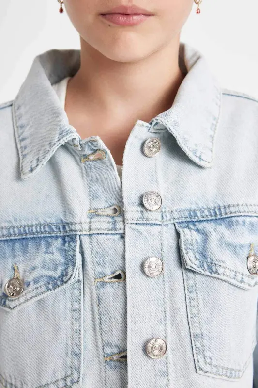 Girls' Denim Jacket C7484A824AU - 5