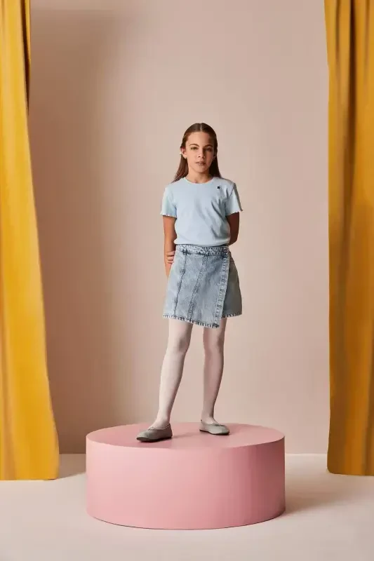 Girls Denim Shorts Skirt B5035a824sm - 1