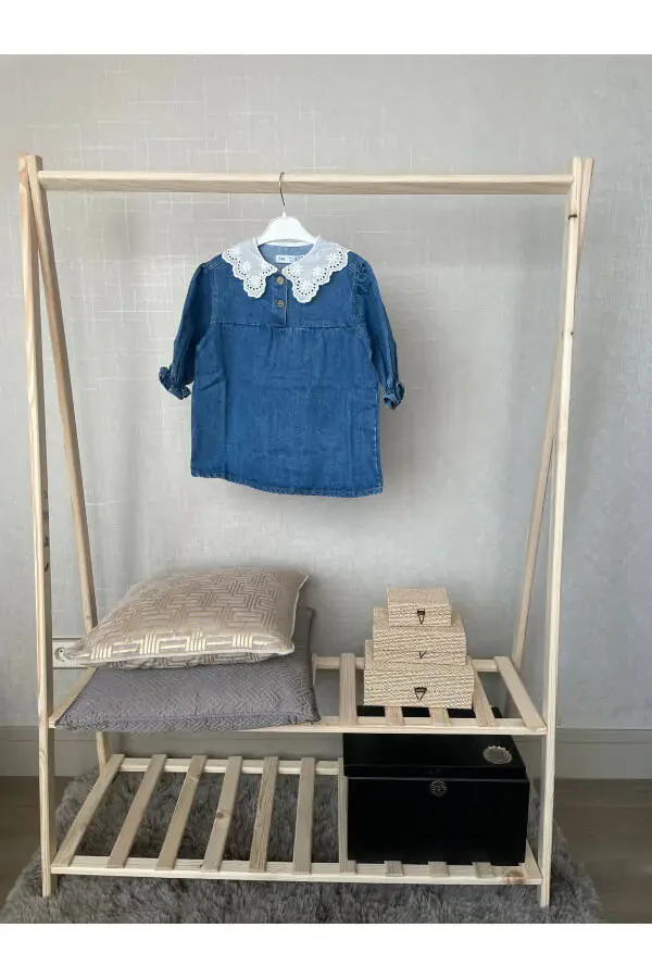 GIRL'S DRESS - Navy Blue - 1