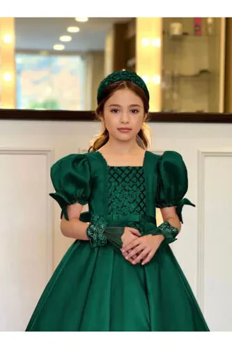 Girls' Dress Wedding Gloves Veil - KIDS (1)