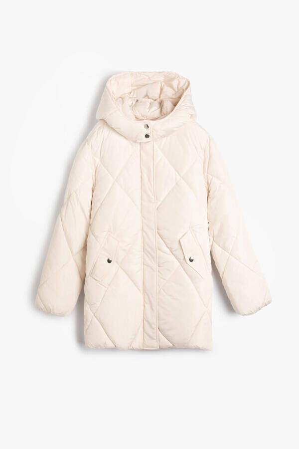 Girls' Ecru Coat - 1