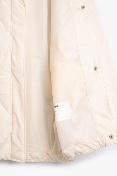 Girls' Ecru Coat - 3