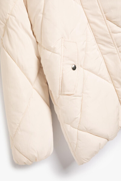 Girls' Ecru Coat - 5