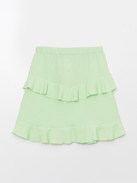 Girls' Elastic Waist Ruffle Skirt - 2