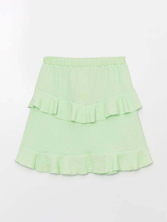 Girls' Elastic Waist Ruffle Skirt - 2