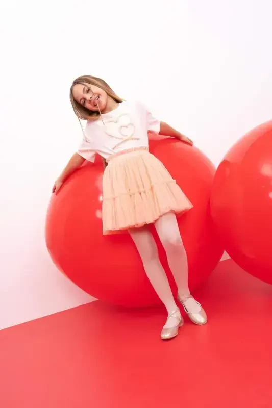 Girls' Elastic Waist Tulle Skirt B6928a824sm - 2