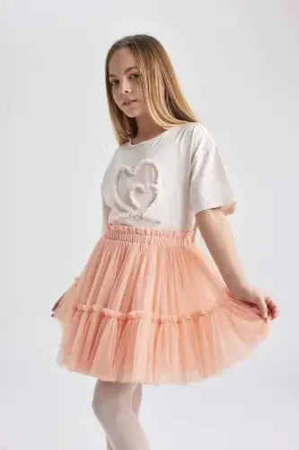 Girls' Elastic Waist Tulle Skirt B6928a824sm - 7
