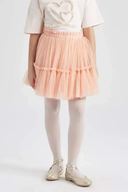 Girls' Elastic Waist Tulle Skirt B6928a824sm - 8