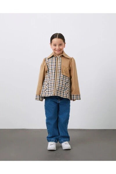 Girls' Embroidered Zipper Closure Jacket - Modazone