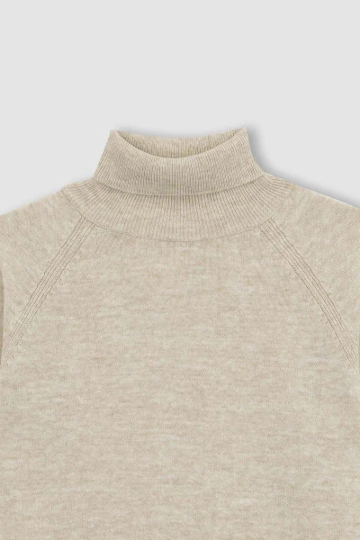 Girls' fisherman's neck sweater. - 8